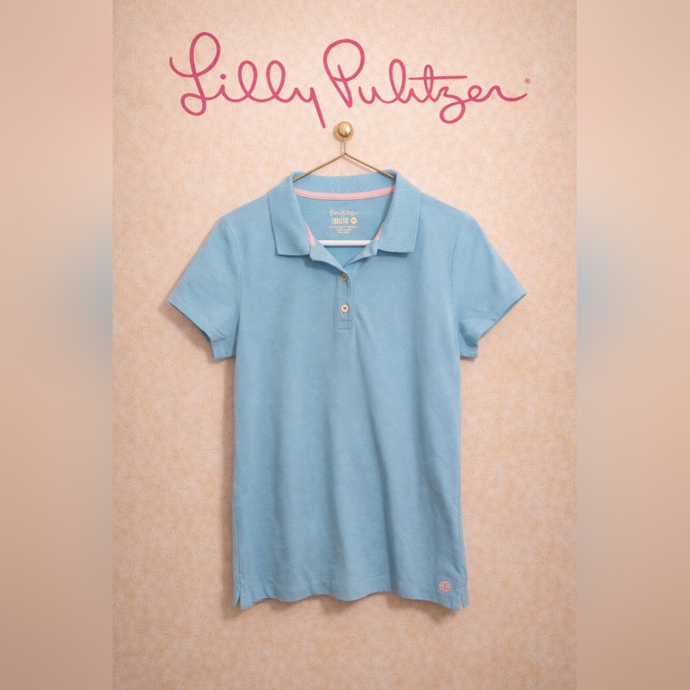 Lilly Pulitzer Light Blue Polo Shirt